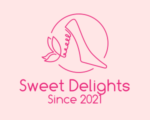 Pink Stiletto Shoes  logo design