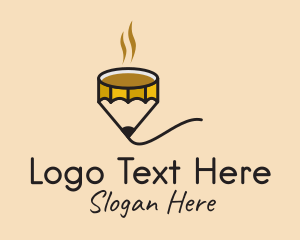 Study Lounge - Art Cafe Pencil logo design
