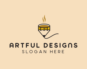 Art Cafe Pencil logo design