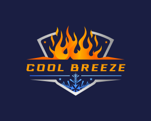 Fire Ice Thermal Refrigeration logo design