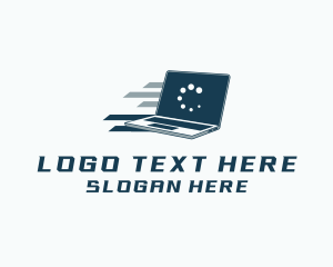 Fast Laptop Computer logo design