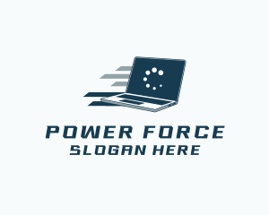 Fast Laptop Computer Logo