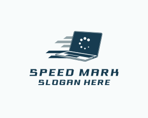 Fast Laptop Computer logo design