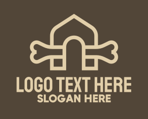 Animal - Bone Doghouse Kennel logo design