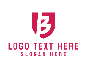 Shield - Modern Tech Letter B logo design