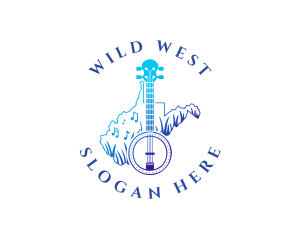 Banjo West Virginia logo design