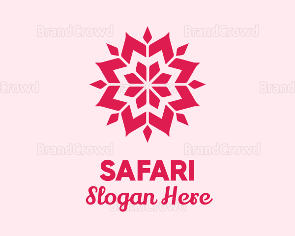 Pink Petals Pattern Logo