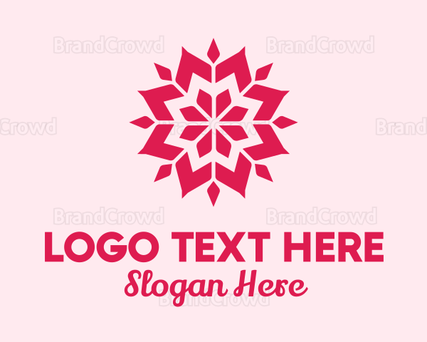 Pink Petals Pattern Logo