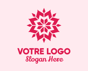 Pink Petals Pattern Logo