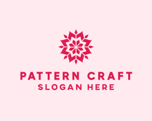 Pink Petals Pattern logo design