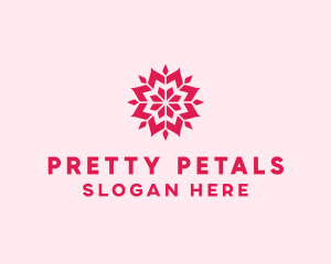 Pink Petals Pattern logo design