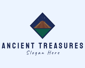 Mayan Temple Landmark logo design