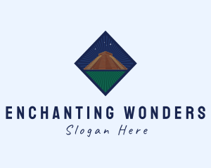 Mayan Temple Landmark logo design