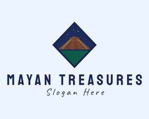 Mayan - Mayan Temple Landmark logo design