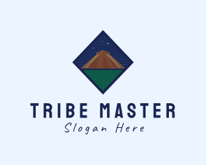 Mayan Temple Landmark logo design