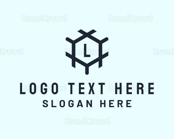 Construction Hexagon Builder Logo