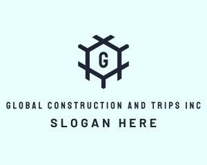 Construction Hexagon Builder logo design