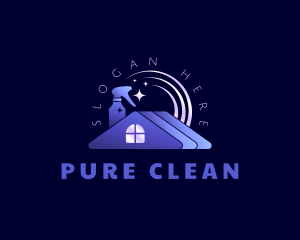 Clean Spray Housekeeping logo design