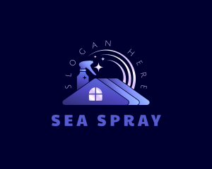 Clean Spray Housekeeping logo design