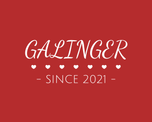 Relationship - Valentine's Day Text logo design