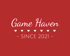 Dating - Valentine's Day Text logo design
