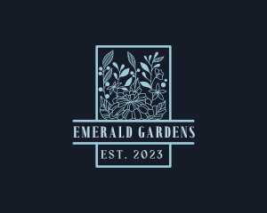 Flower Garden Plants logo design