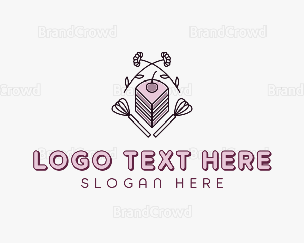 Floral Cake Confectionery Logo