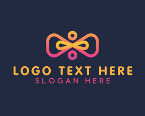 Loop - Infinity Divide Loop logo design