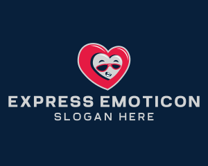 Emoticon - Dating Heart App logo design
