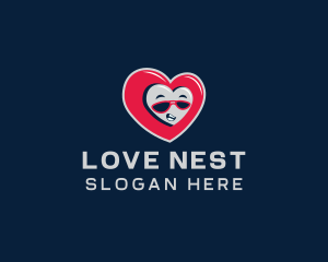 Affection - Dating Heart App logo design