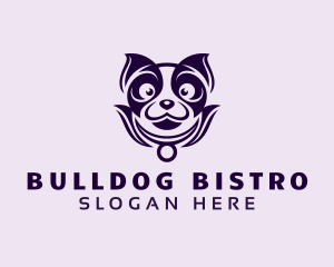 Smiling Cute Dog logo design