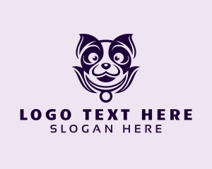 Character - Smiling Cute Dog logo design