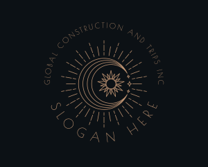 Clairvoyant - Astrology Moon Sun logo design