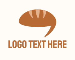 Baker - Bread Loaf Chat logo design