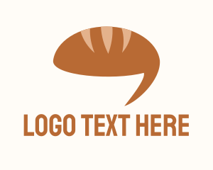 Loaf Of Bread - Bread Loaf Chat logo design