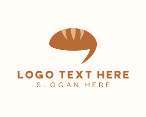 Baker - Bread Loaf Chat logo design