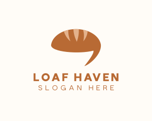 Bread Loaf Chat logo design