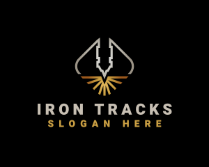 Laser Fabrication Ironwork logo design