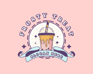 Quirky Bubble Tea Beverage logo design