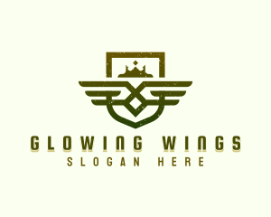 Army Wing Badge logo design