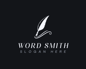 Author - Writer Author Quill logo design