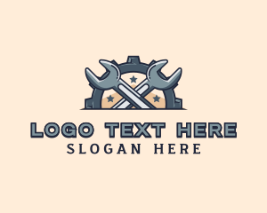 Mechanical - Wrench Gear Mechanic logo design