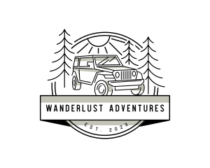 Jeep Travel Adventure logo design