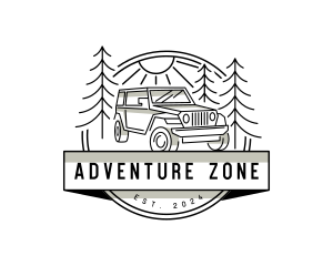 Jeep Travel Adventure logo design