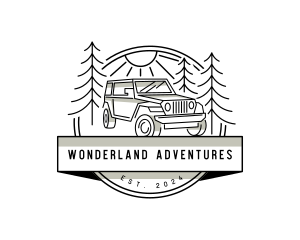 Jeep Travel Adventure logo design