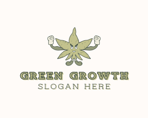 Marijuana Weed Cannabis logo design