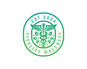 Caduceus Wellness Hospital logo design