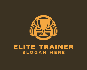 Gym Fitness Trophy logo design