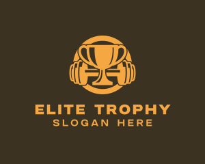 Trophy - Gym Fitness Trophy logo design