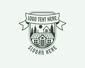 Roofer - House Cabin Roof logo design